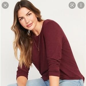 New brown banana republic long sleeve pull over